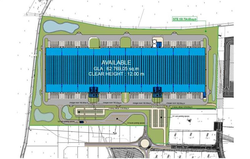 Location d'entrepôt de 6 009 m² à Autrèche - 37110 plan - 1