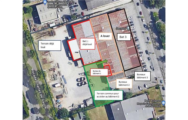 Location d'entrepôt de 1 380 m² à Avignon - 84000 plan - 1