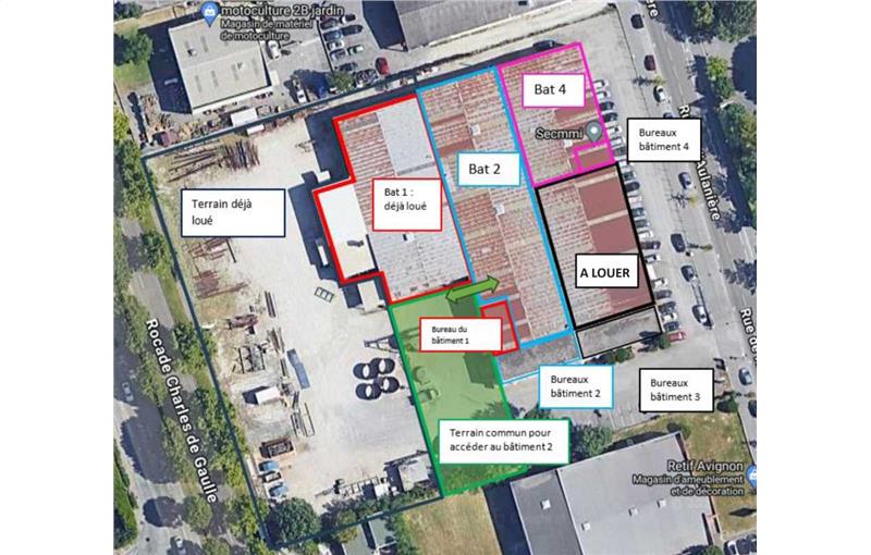 Location d'entrepôt de 960 m² à Avignon - 84000 plan - 1