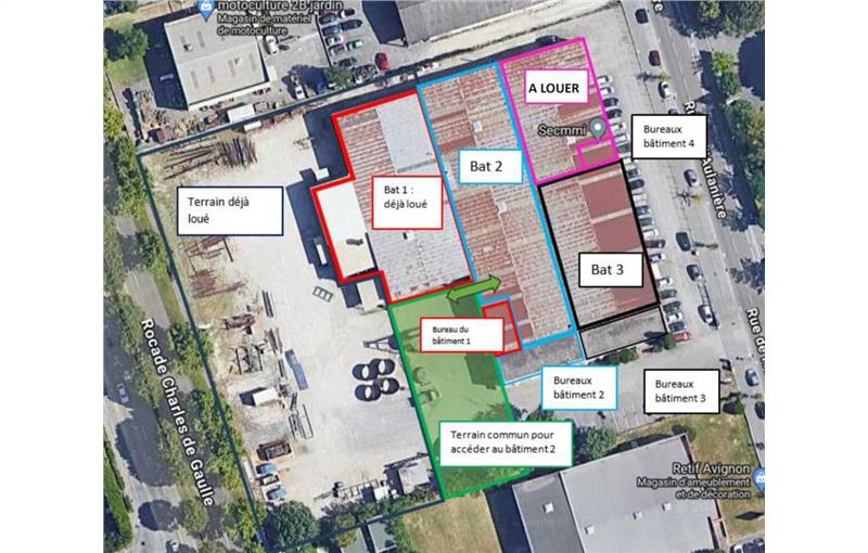 Location d'entrepôt de 550 m² à Avignon - 84000 plan - 1