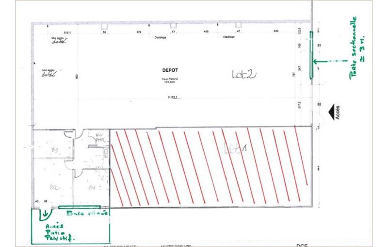 Location d'entrepôt de 220 m² à Balma - 31130 plan - 1