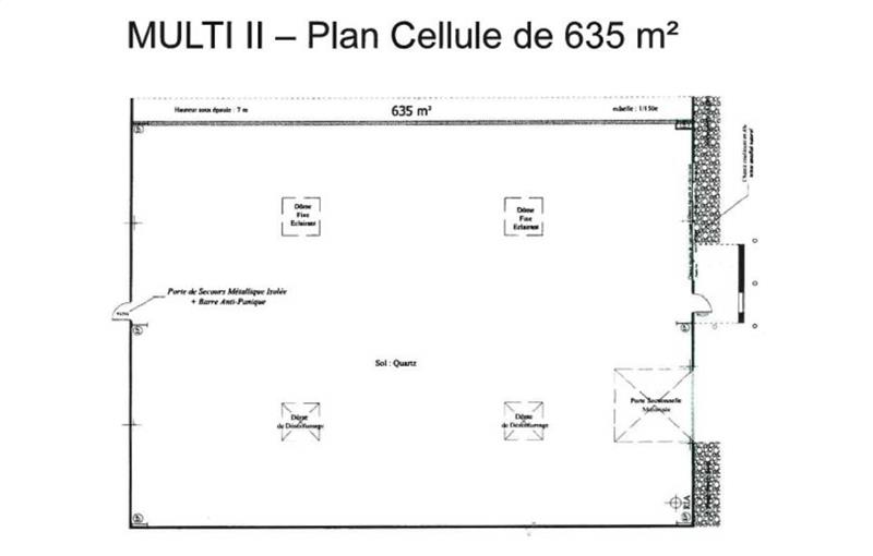 Location d'entrepôt de 635 m² à Blanquefort - 33290 plan - 1