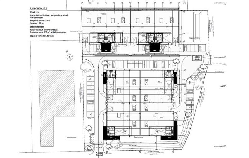 Location d'entrepôt de 830 m² à Bondoufle - 91070 plan - 1