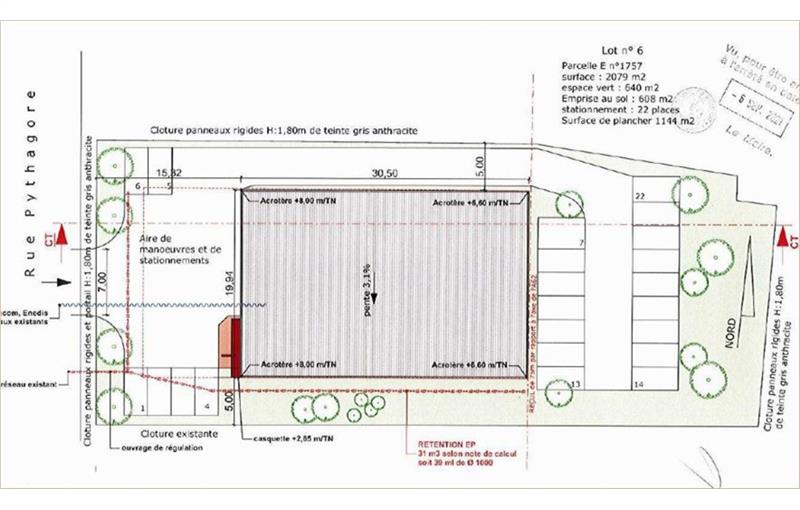 Location d'entrepôt de 1 260 m² à Bouloc - 31620 plan - 1