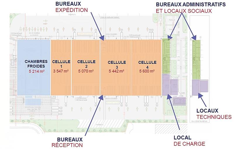 Location d'entrepôt de 28 606 m² à Bourg-Achard - 27310 plan - 1