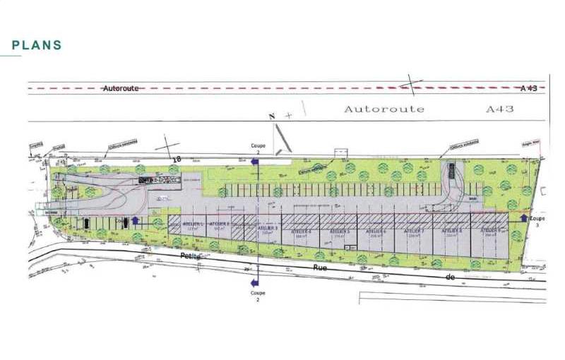 Location d'entrepôt de 2 598 m² à Bourgoin-Jallieu - 38300 plan - 1