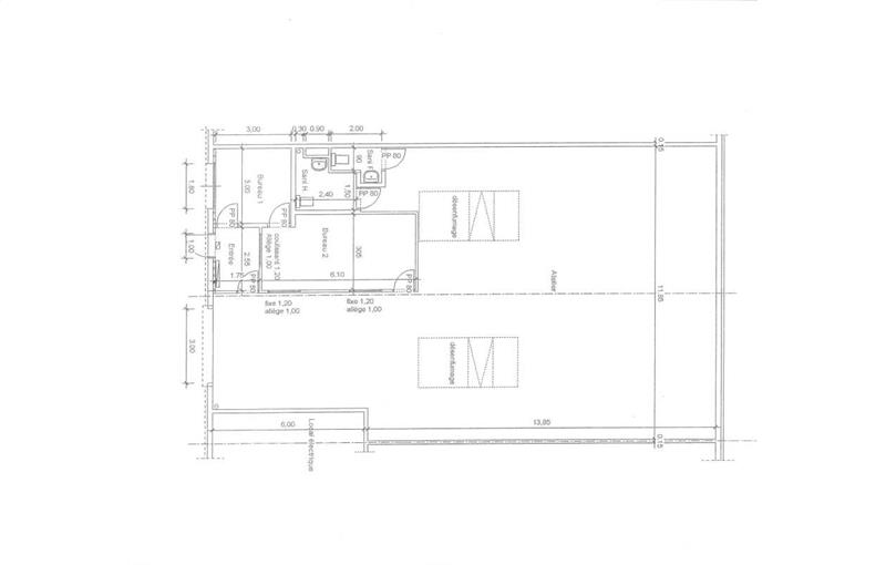 Location d'entrepôt de 238 m² à Bron - 69500 plan - 1