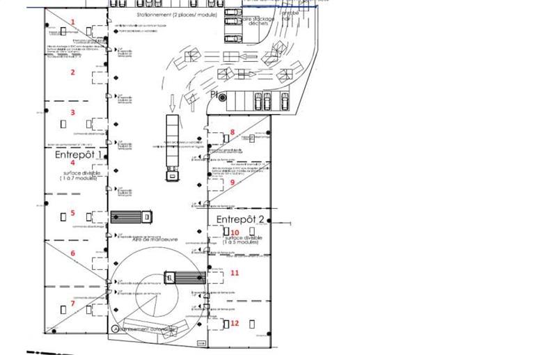 Location d'entrepôt de 196 m² à Bruyères-le-Châtel - 91680 plan - 1