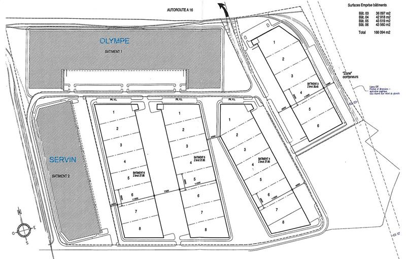 Location d'entrepôt de 4 234 m² à Bruyères-sur-Oise - 95820 plan - 1