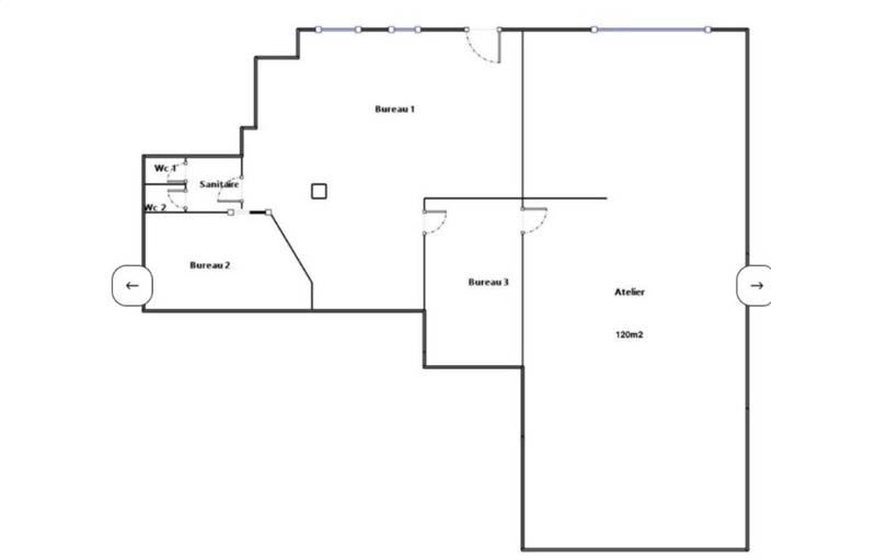 Location d'entrepôt de 230 m² à Buc - 78530 plan - 1