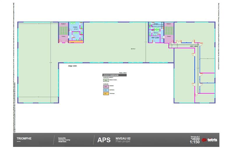 Location d'entrepôt de 858 m² à Buc - 78530 plan - 1