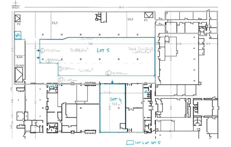 Location d'entrepôt de 1 661 m² à Canéjan - 33610 plan - 1