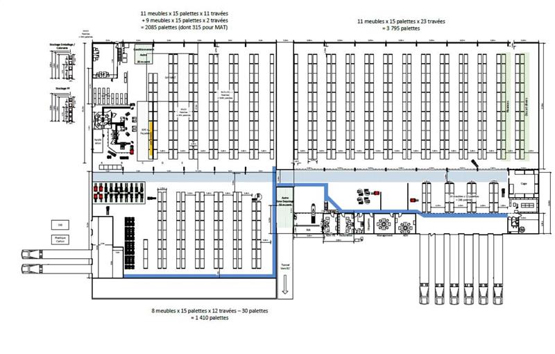 Location d'entrepôt de 8 396 m² à Canéjan - 33610 plan - 1