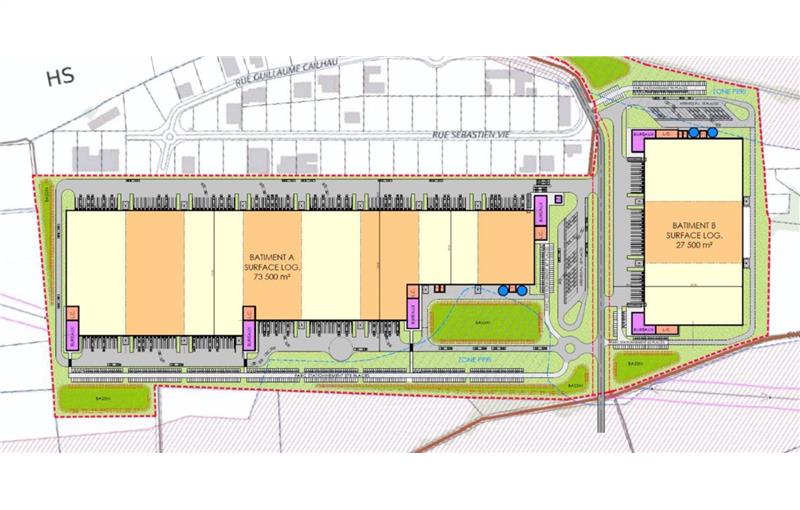 Location d'entrepôt de 110 502 m² à Carcassonne - 11000 plan - 1