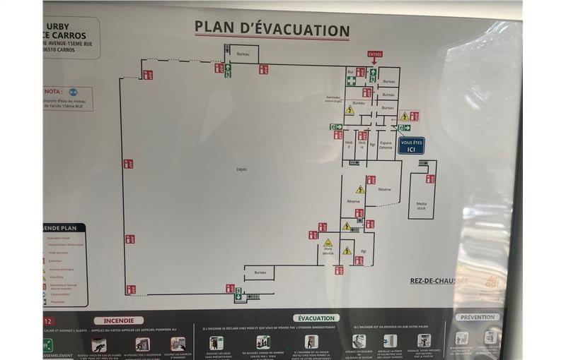 Location d'entrepôt de 1 600 m² à Carros - 06510 plan - 1