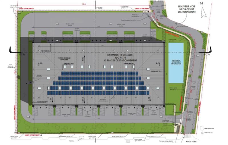 Location d'entrepôt de 3 861 m² à Cergy - 95000 plan - 1