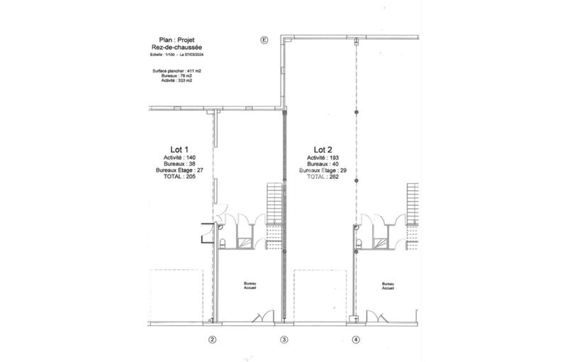 Location d'entrepôt de 467 m² à Chassieu - 69680 plan - 1