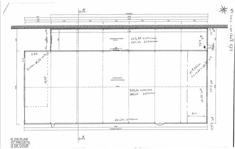 Location d'entrepôt de 1 250 m² à Chassieu - 69680 plan - 1