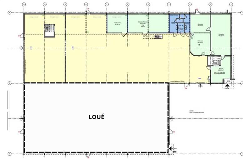 Location d'entrepôt de 842 m² à Chassieu - 69680 plan - 1