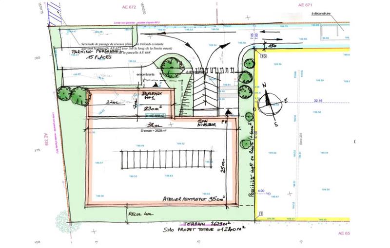 Location d'entrepôt de 1 217 m² à Chavanoz - 38230 plan - 1