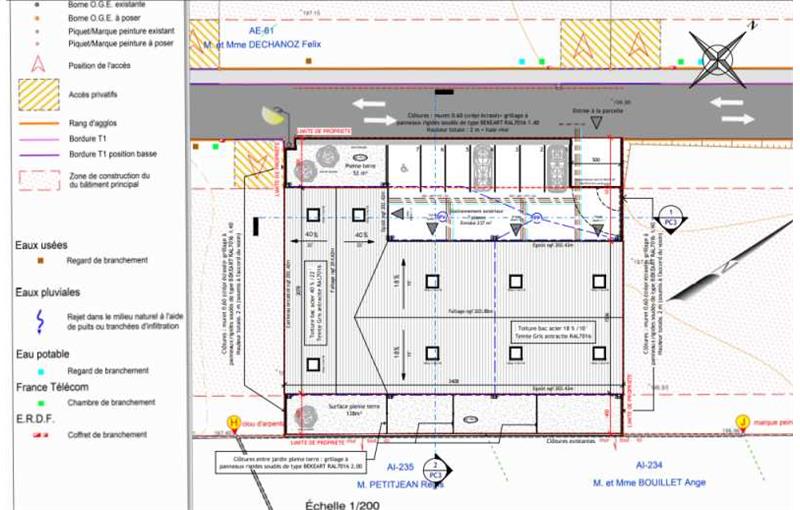 Location d'entrepôt de 254 m² à Chavanoz - 38230 plan - 1