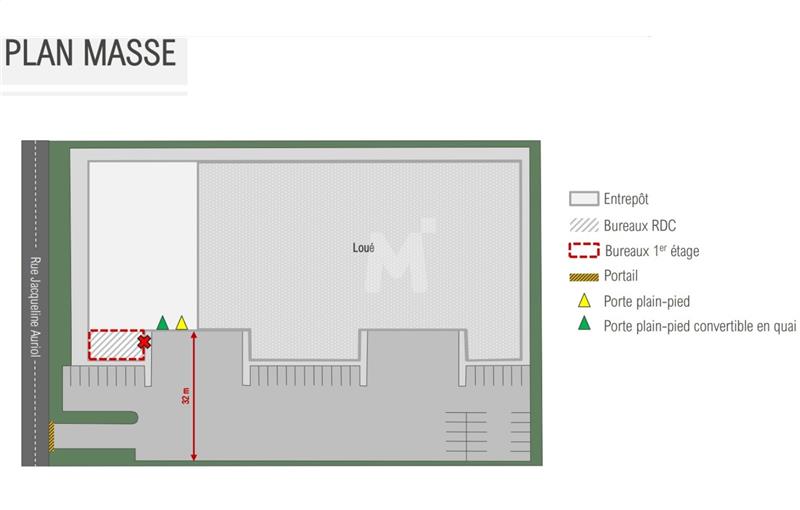 Location d'entrepôt de 1 331 m² à Chilly-Mazarin - 91380 plan - 1