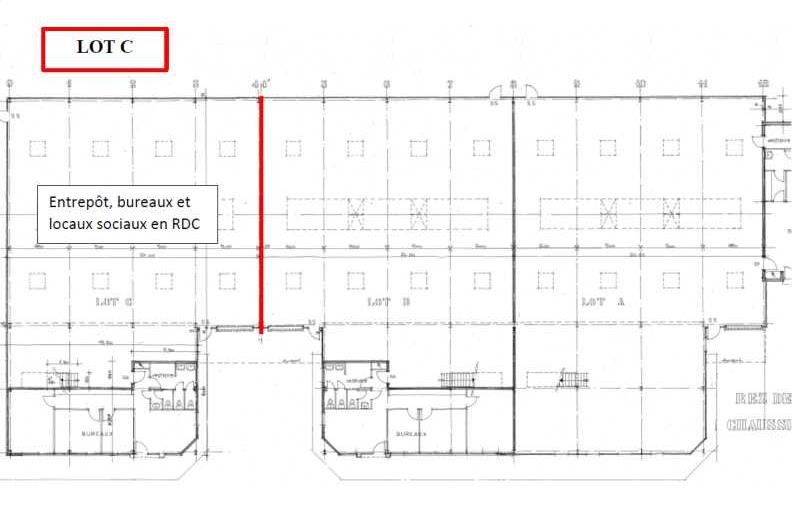 Location d'entrepôt de 630 m² à Chilly-Mazarin - 91380 plan - 1