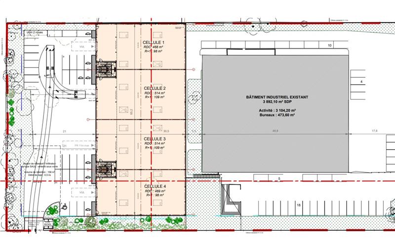 Location d'entrepôt de 2 378 m² à Chilly-Mazarin - 91380 plan - 1