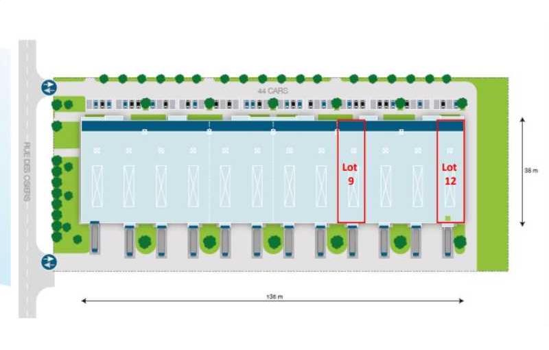 Location d'entrepôt de 901 m² à Coignières - 78310 plan - 1