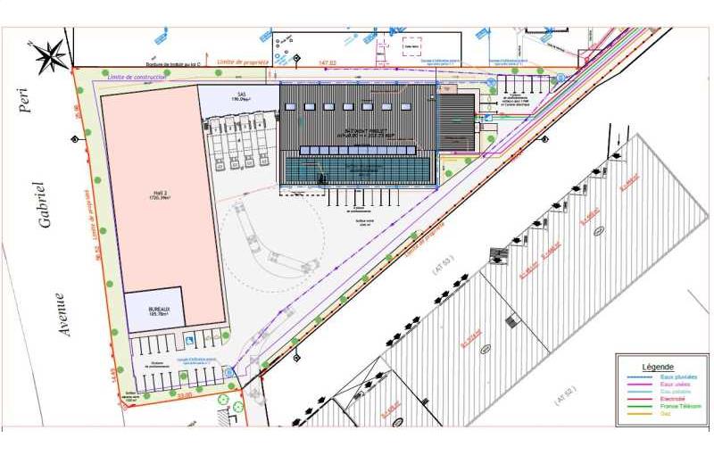 Location d'entrepôt de 2 288 m² à Corbas - 69960 plan - 1