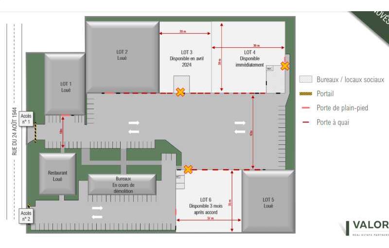 Location d'entrepôt de 4 294 m² à Corbas - 69960 plan - 1