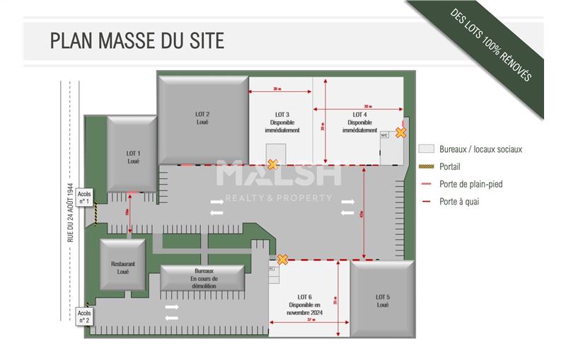 Location d'entrepôt de 5 974 m² à Corbas - 69960 plan - 1