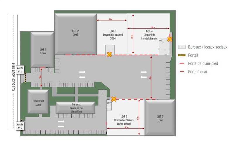 Location d'entrepôt de 4 294 m² à Corbas - 69960 plan - 1