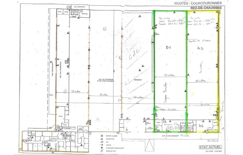 Location d'entrepôt de 4 950 m² à Courcouronnes - 91080 plan - 1