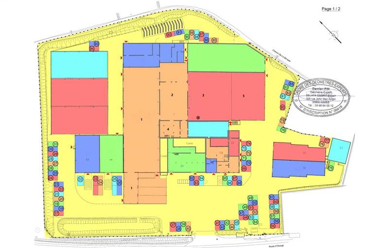 Location d'entrepôt de 2 653 m² à Courthézon - 84350 plan - 1