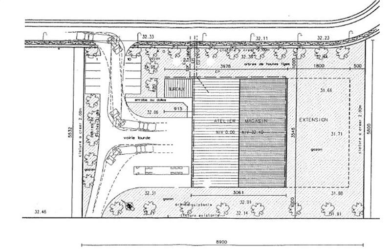 Location d'entrepôt de 1 254 m² à Cuincy - 59553 plan - 1