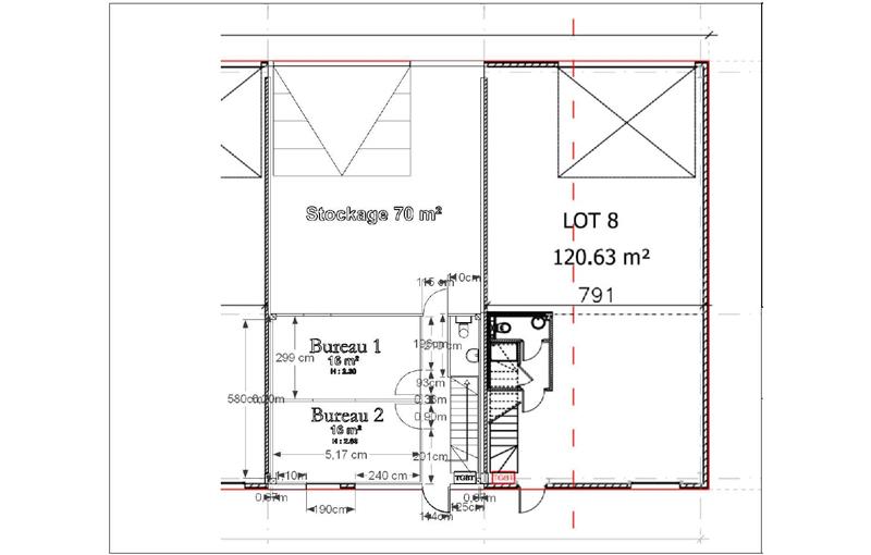 Location d'entrepôt de 102 m² à Dagneux - 01120 plan - 1