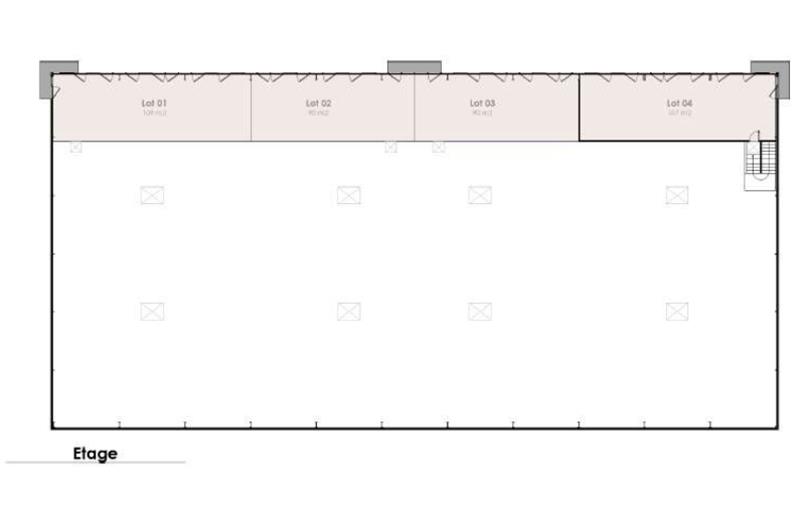 Location d'entrepôt de 1 251 m² à Dagneux - 01120 plan - 1