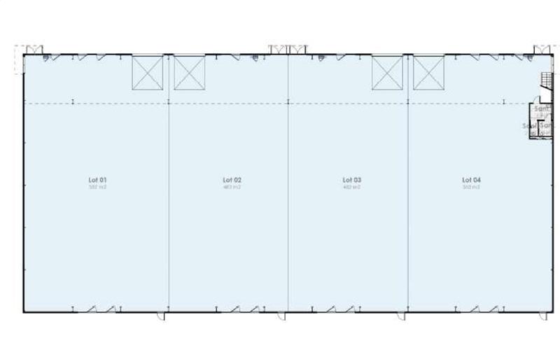 Location d'entrepôt de 1 816 m² à Dagneux - 01120 plan - 1