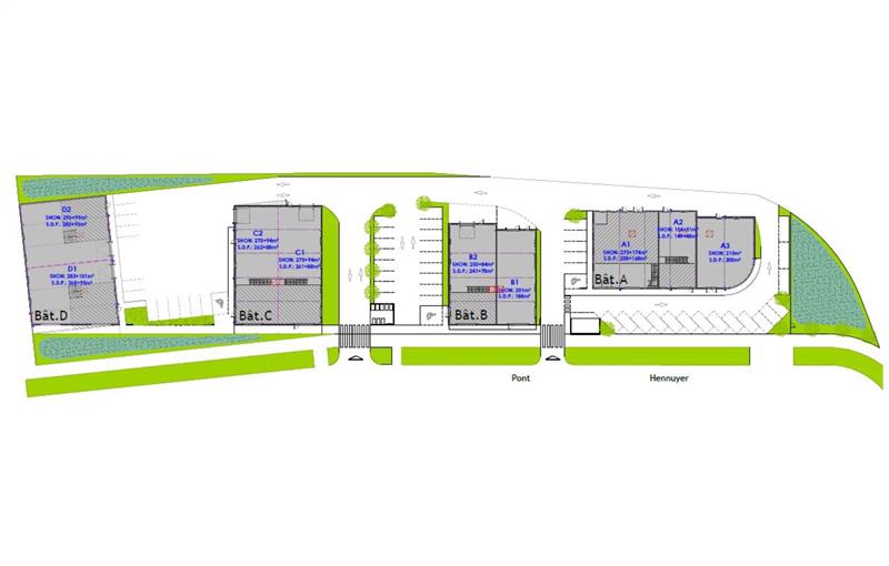 Location d'entrepôt de 395 m² à Denain - 59220 plan - 1