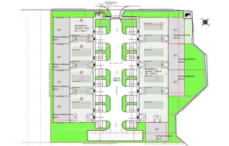 Location d'entrepôt de 350 m² à Donges - 44480 plan - 1