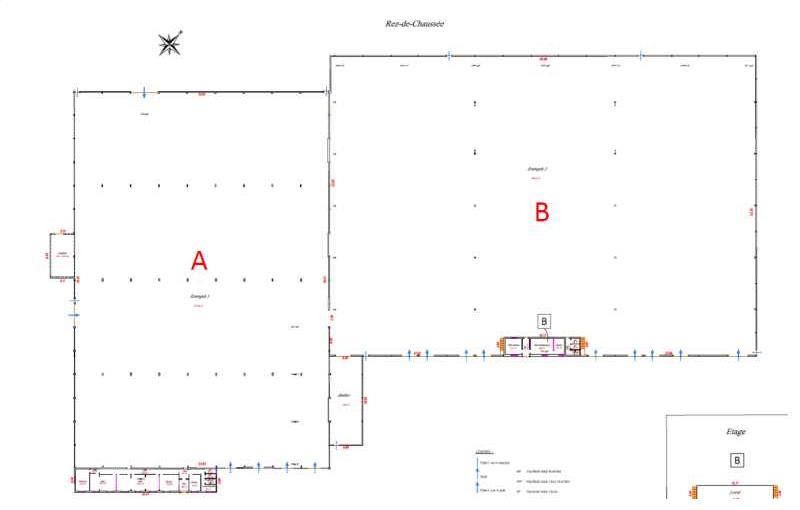 Location d'entrepôt de 10 356 m² à Dourges - 62119 plan - 1