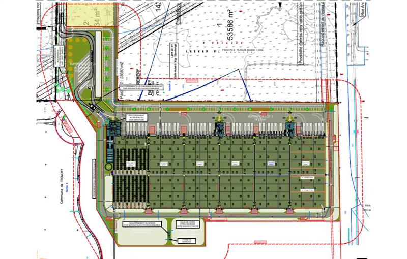 Location d'entrepôt de 37 229 m² à Ennery - 57365 plan - 1