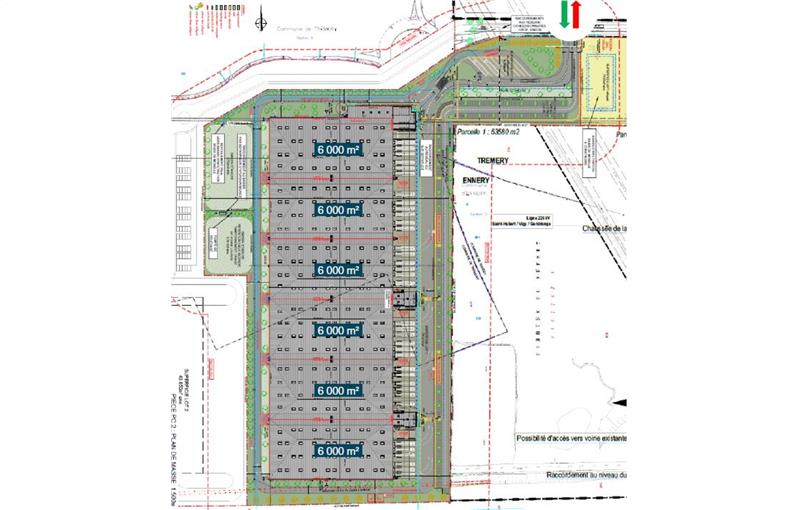 Location d'entrepôt de 37 406 m² à Ennery - 57365 plan - 1