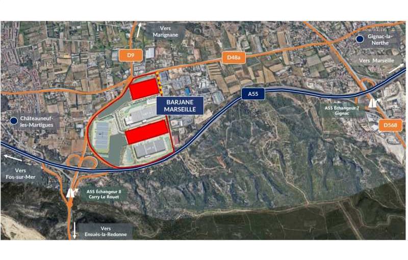 Location d'entrepôt de 62 000 m² à Ensuès-la-Redonne - 13820 plan - 1