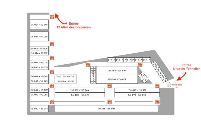 Location d'entrepôt de 96 m² à Entzheim - 67960 plan - 1