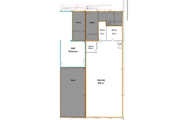 Location d'entrepôt de 255 m² à Épinay-sur-Seine - 93800 plan - 1