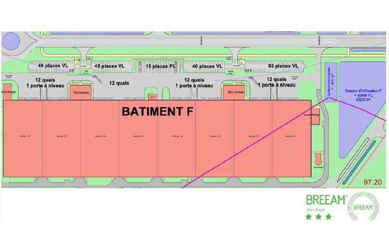 Location d'entrepôt de 37 450 m² à Épinoy - 62860 plan - 1