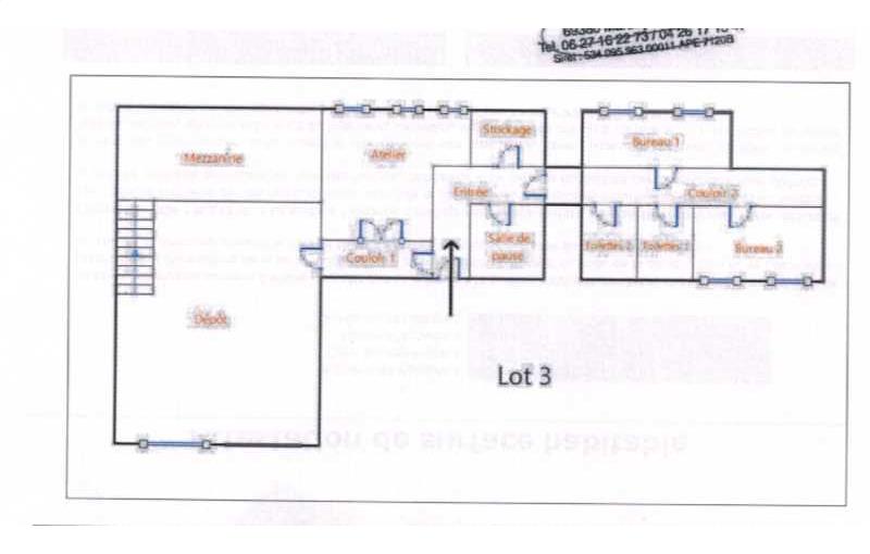 Location d'entrepôt de 522 m² à Feyzin - 69320 plan - 1