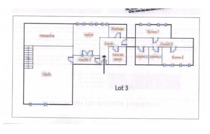 Location d'entrepôt de 520 m² à Feyzin - 69320 plan - 1